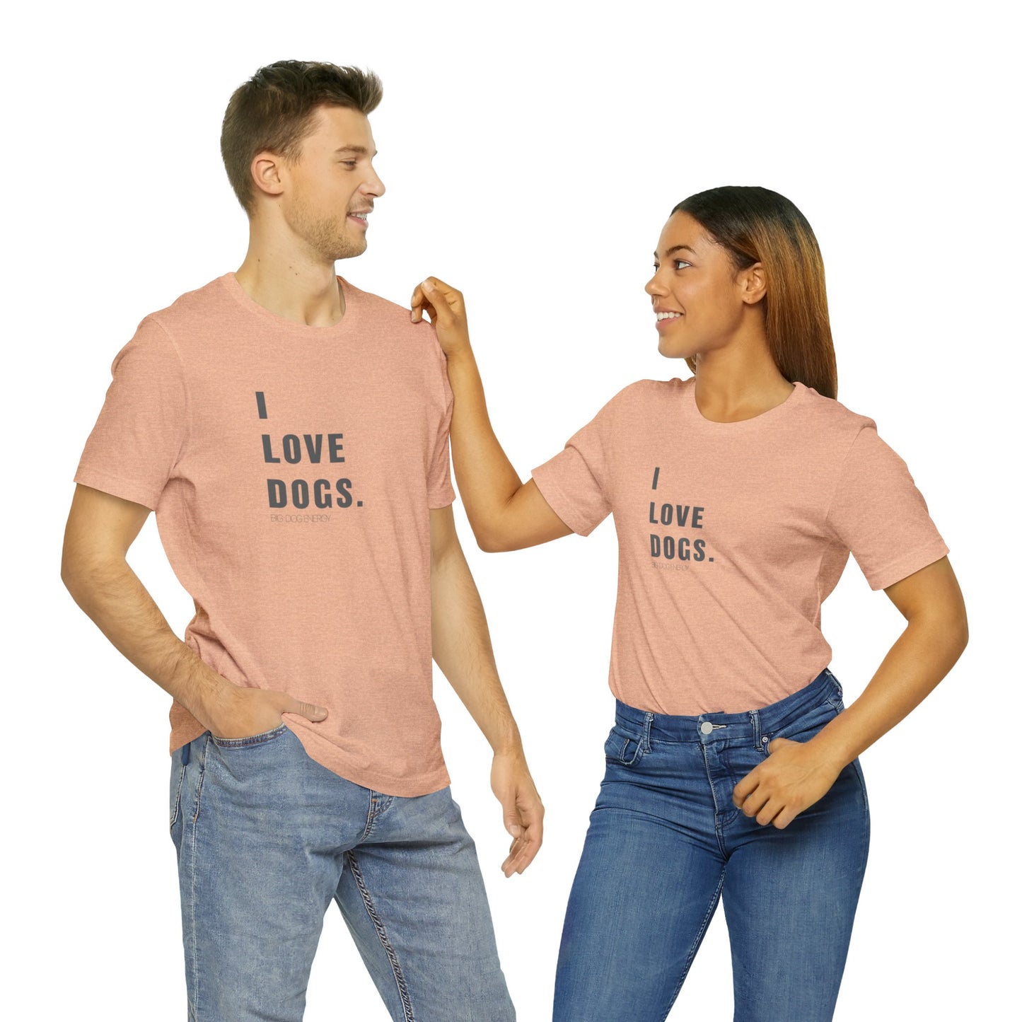 I Love Dogs | Unisex Jersey Short Sleeve Tee