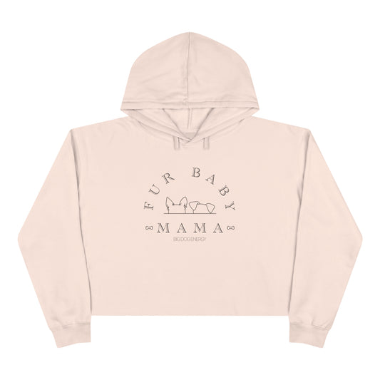 Fur Baby Mama | Crop Hoodie