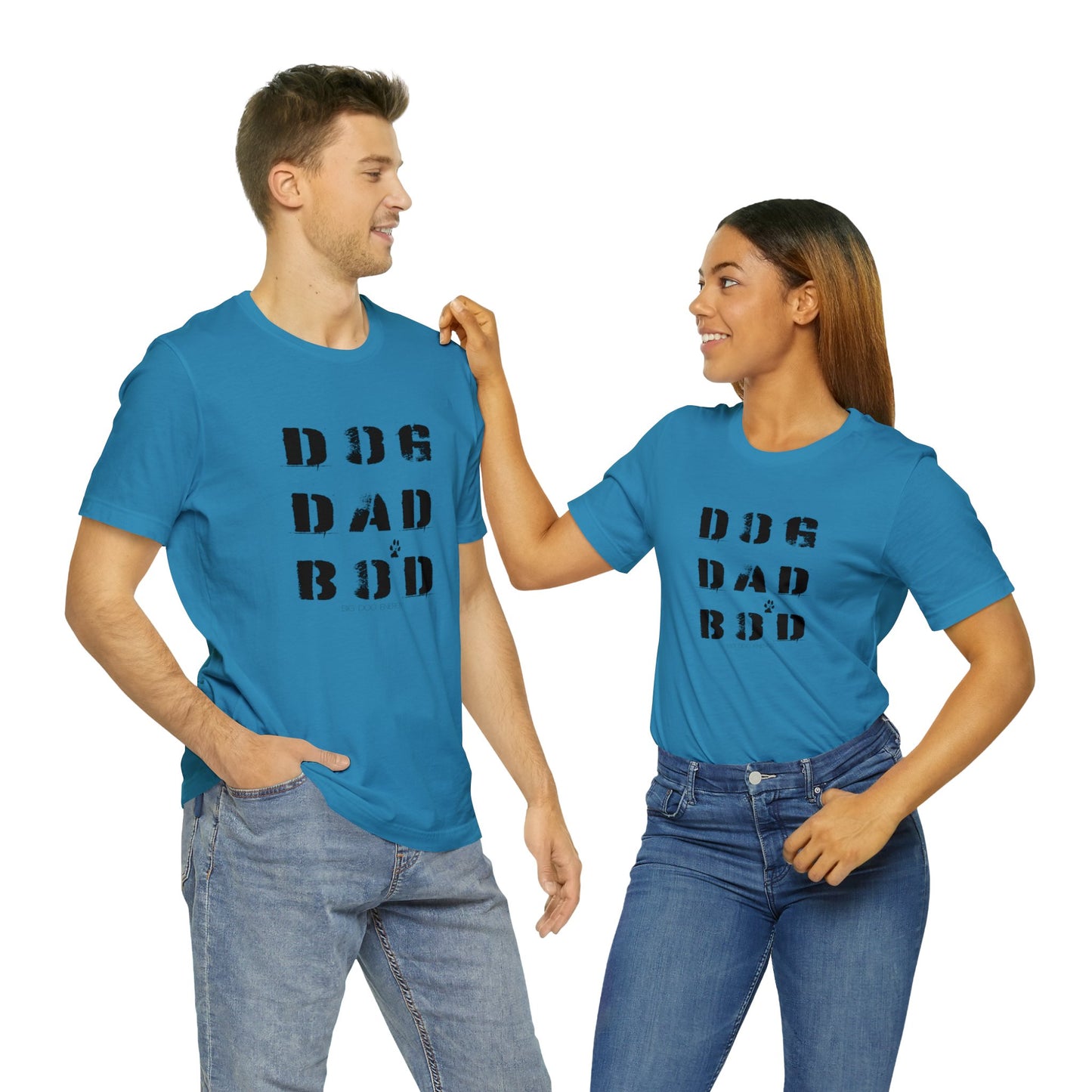 Dog Dad Bod + Paw | Unisex Jersey Short Sleeve Tee