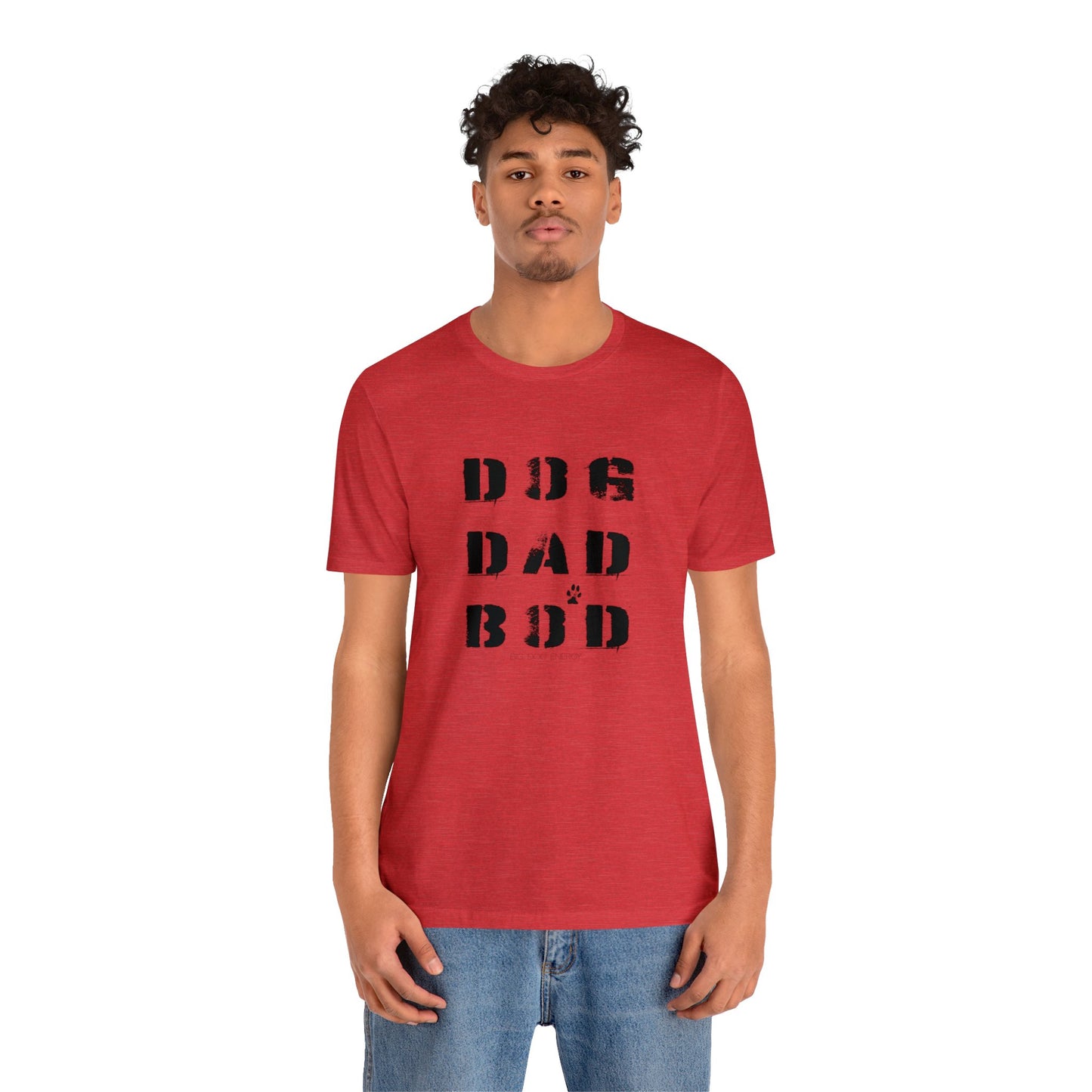Dog Dad Bod + Paw | Unisex Jersey Short Sleeve Tee