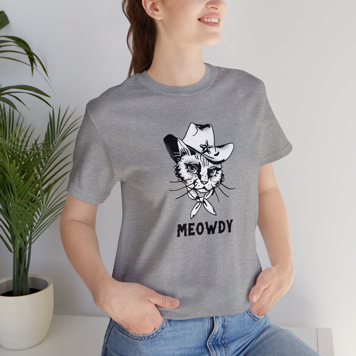 Meowdy! | Unisex Jersey Short Sleeve Tee