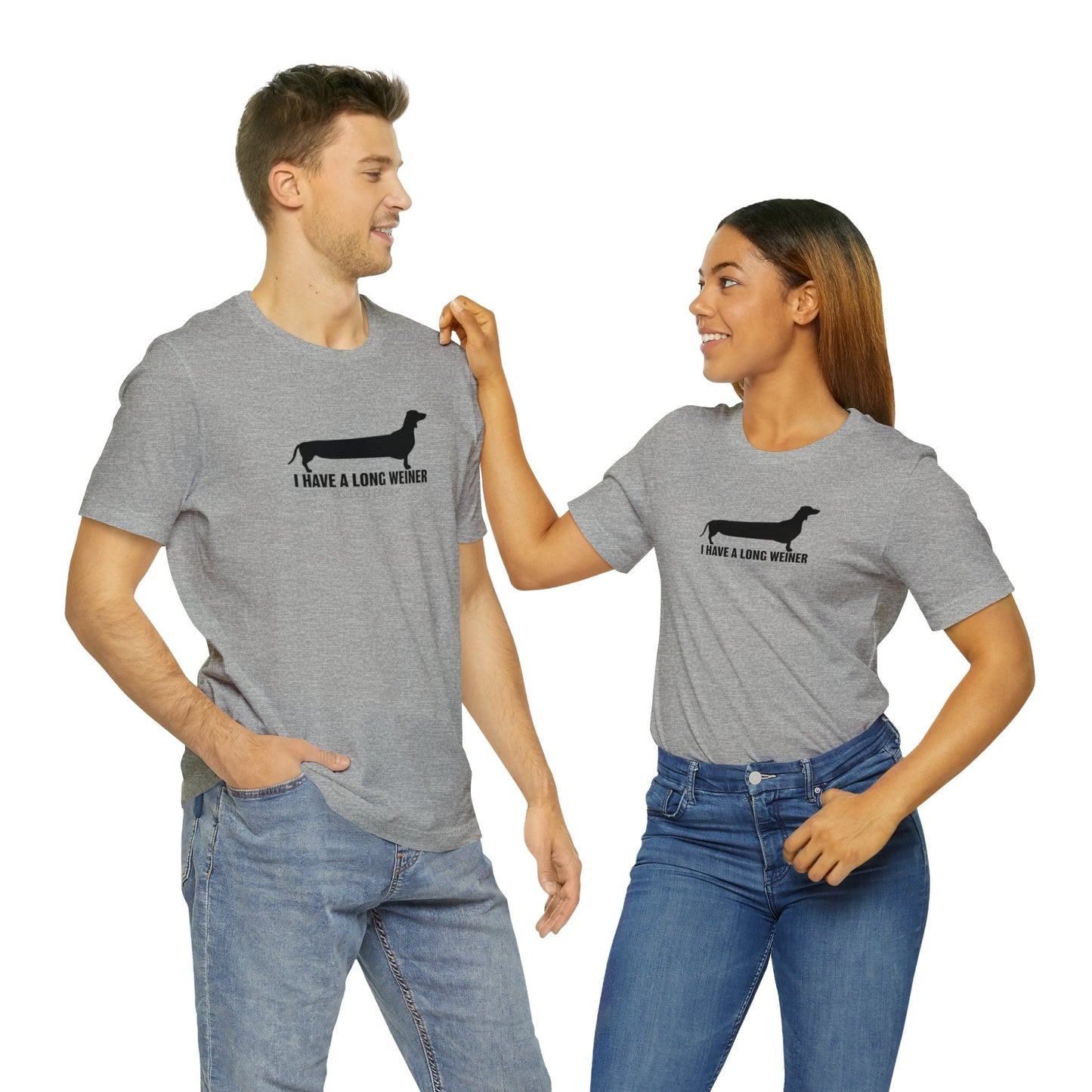 I Have A Long Weiner | Unisex Jersey Short Sleeve Tee