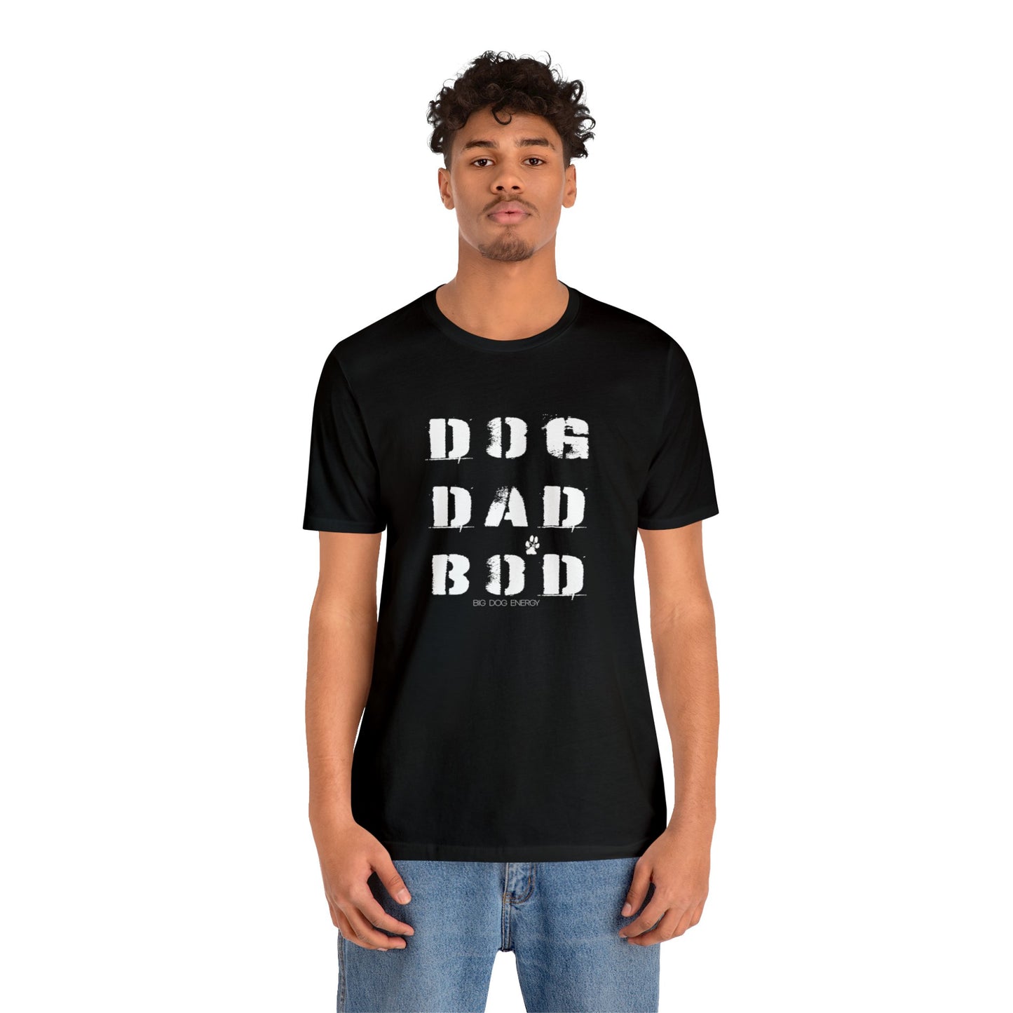 Dog Dad Bod + Paw | Unisex Jersey Short Sleeve Tee