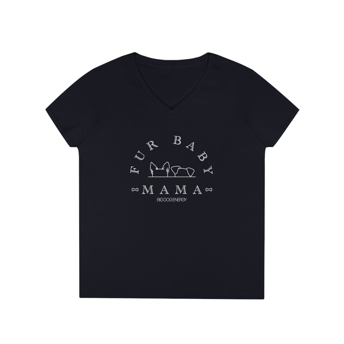 Fur Baby Mama | Ladies' V-Neck T-Shirt