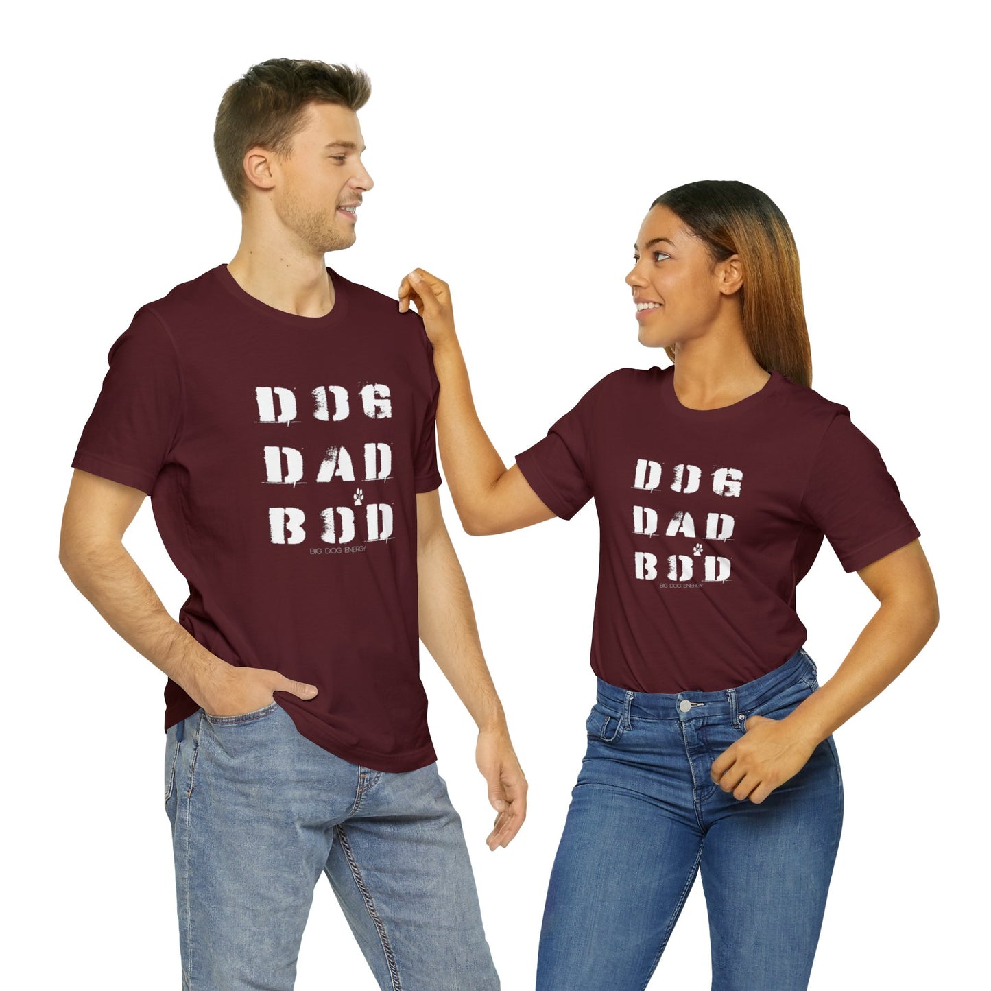Dog Dad Bod + Paw | Unisex Jersey Short Sleeve Tee