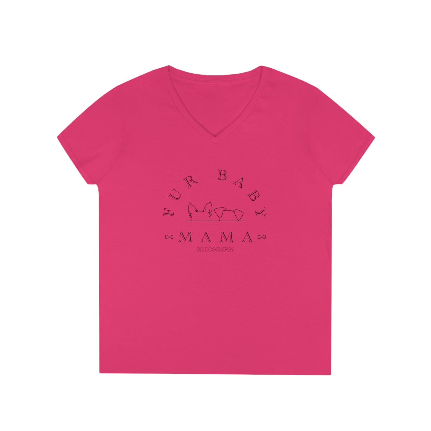 Fur Baby Mama | Ladies' V-Neck T-Shirt